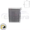 Komatsu PC120-6 hydraulic oil cooler 203-03-67321 core view for wholesale suppliers and bulk order distributors.