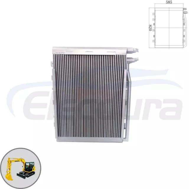 Pendingin oli hidrolik Komatsu PC120-6 203-03-67321 tampilan inti untuk pemasok grosir dan distributor pesanan massal.