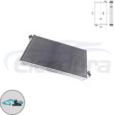 Enfriador de aceite hidr&aacute;ulico para miner&iacute;a LS05P00039S002 para excavadora Kobelco SK480-6, suministro directo de f&aacute;brica al por mayor.