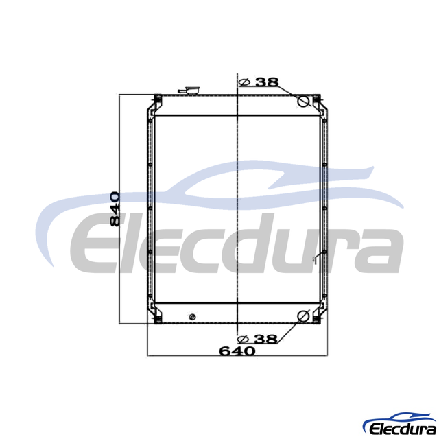 203-03-65610 Komatsu PC100-6 Water Tank Radiator Core
