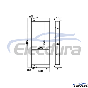 4649913 HITACHI ZX330-3/350-3 Radiator