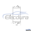 4715445 Hitachi ZX48 Water Tank Radiator