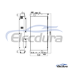 1BQ8-40030 Hyundai R305-9T Water Tank Radiator