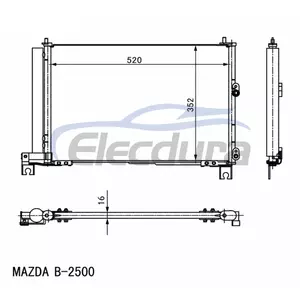 6L5Z19712AA Mazda B-2500 A/C Condenser