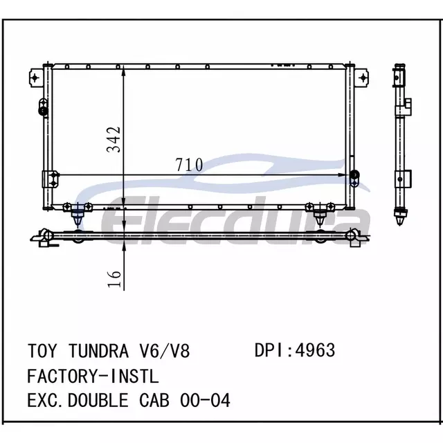 884600C020 Toyota Tundra 2000-2004 V6 / V8 A/C Condenser Assembly