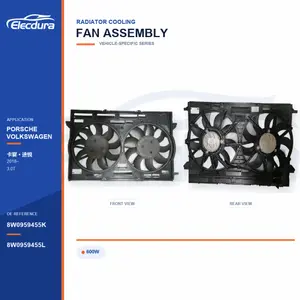 Radiator Cooling Fan Assembly for Porsche Cayenne / Touareg 600W 8W0959455K Bulk Supply