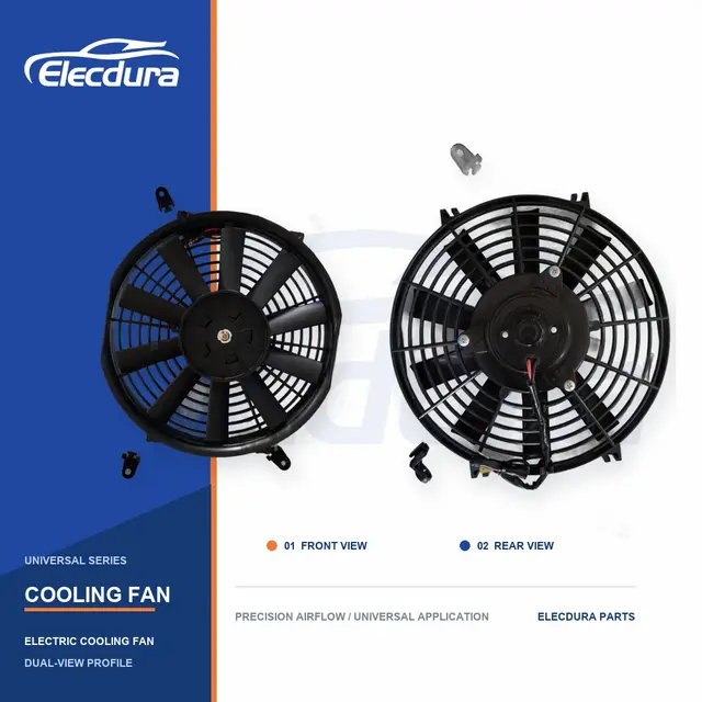 Kipas Pendingin Radiator Universal 10 Inci Pisau Lurus 160W Grosir