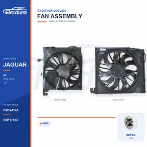 Radiator Cooling Fan Assembly for Jaguar XF / XJ-XJR 600W C2D24144 Bulk Supply
