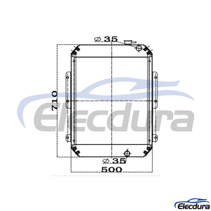 11M8-40012 Hyundai R60-7 Water Tank Radiator Core Assembly