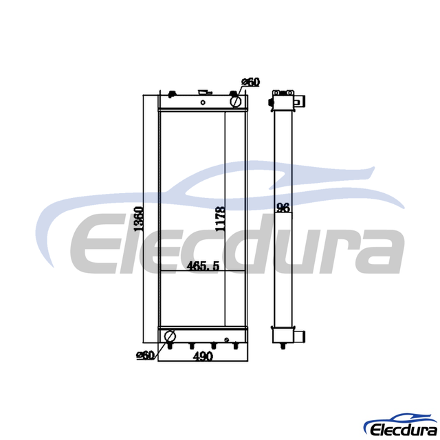 208-03-75110 KOMATSU PC400-8/450-8 Radiator