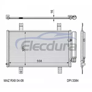 F15161480 Mazda Rx8 2004-2008 A/C Condenser