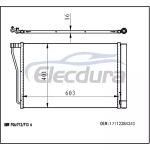 17119389419 BMW M5 2012–2019 A/C-Kondensator