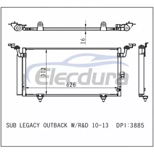 73210AJ00A Subaru Legacy 2010-2014 A/C Condenser