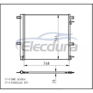 84129805 Cadillac XT5 2017-2019 Klima Kondenser Komplesi