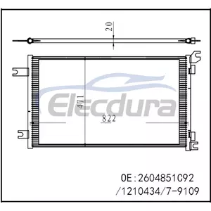 2604851C92 International ProStar 2010-2014 A/C Condenser