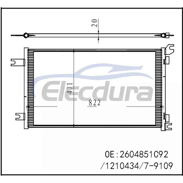 2604851C92 International ProStar 2010-2014 A/C Condenser
