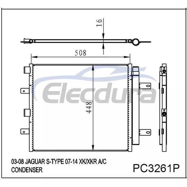 XR839197 Jaguar S-Type 2003-2008 A/C Condenser