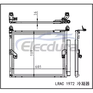 88460-60420 Toyota Land Cruiser Prado 150 2009+ A/C Condenser 16mm Core