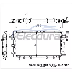 8105100-K00 Great Wall Hover 2005+ A/C Condenser