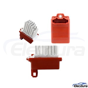 Blower motor resistor 1J0907521 for VW and Audi air conditioning, OE-standard premium aftermarket cooling part.