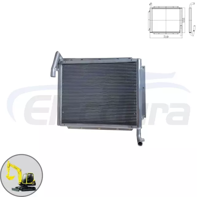 Hyundai R80-7 hidraulika olajhűtő 11N1-42120 nagykereskedelmi besz&aacute;ll&iacute;t&oacute;