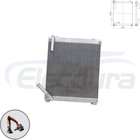 4380050 Hitachi EX220-5 hydraulic oil cooler wholesale aftermarket replacement for excavator parts distributors