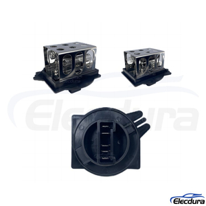 IATF 16949 certified radiator cooling fan resistor 6450.P7 with thermal fuse for Peugeot Partner and Citroen Berlingo.